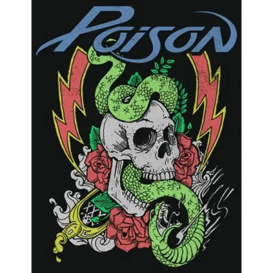 Men's Poison Skull and Snake T-Shirt image {1}