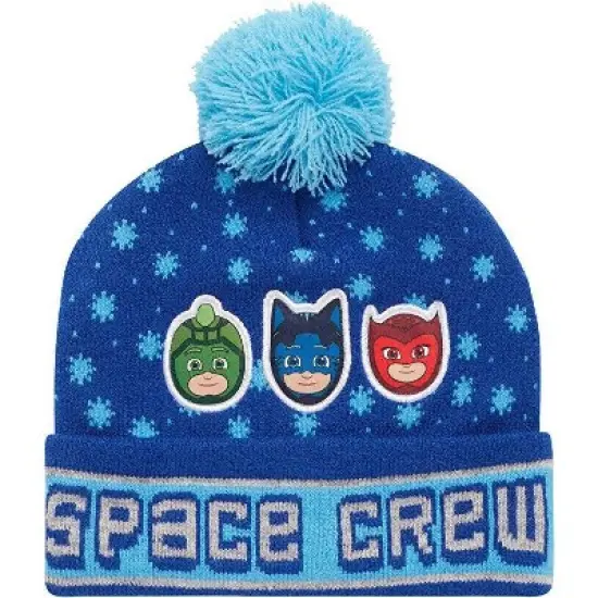 PJ Masks Toddler Boys Winter Hat - 2 Pack Superhero Pom Pom Beanie image {2}