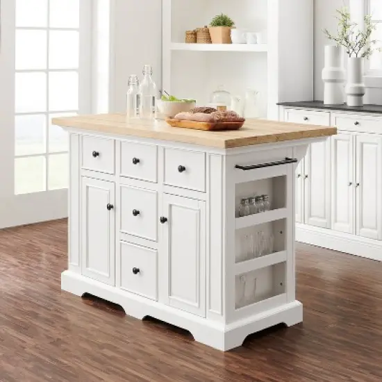 Julia Wood Top Kitchen Island - Crosley image {1}