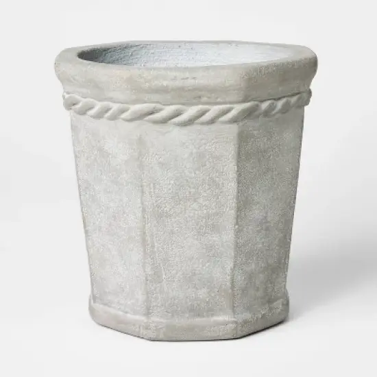 Octagon Concrete Planter Gray - Threshold&trade; designed with Studio McGee image {5}