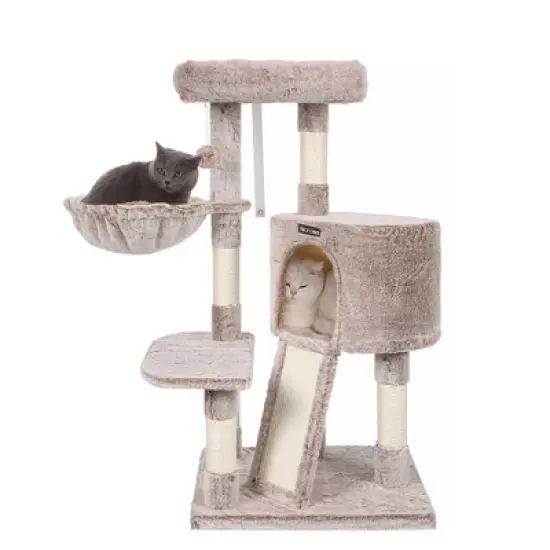 Feandrea 45.3&Prime; H Cat Tree Cat Tower, Multi-Level Cat Play House, Climbing Tree image {8}