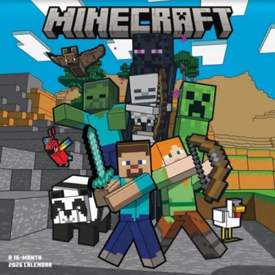Minecraft 2026 12"x12" Wall Calendar image {7}