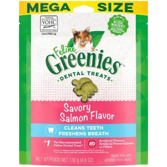 Greenies Savory Salmon Flavor Dental Cat Treats image {17}