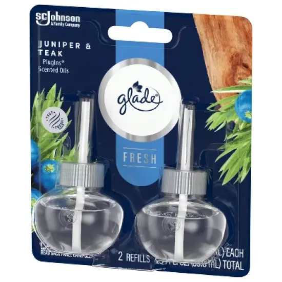 Glade PlugIns Scented Oil Air Freshener Refills Juniper & Teak - 1.34 fl oz/2pk image {11}