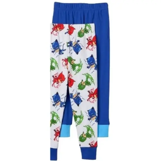 PJ Masks Toddler Boys' 4-Piece Cotton Pajama Sets, Multi/Crew, 2T image {3}