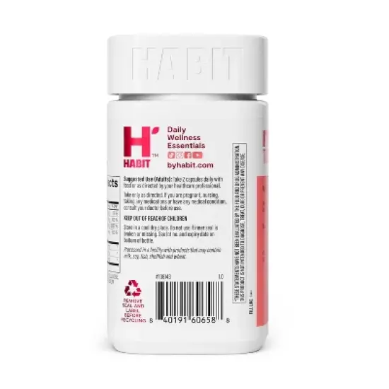 HABIT Hair Skin and Nails Vegan Capsules - 60ct image {10}