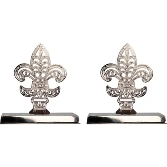 Northlight Fleur de Lis Christmas Stocking Holder - 5" - Set of 2 image {5}