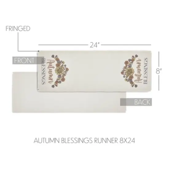 Bountifall Autumn Blessings Runner 8x24 VHC Brands image {2}
