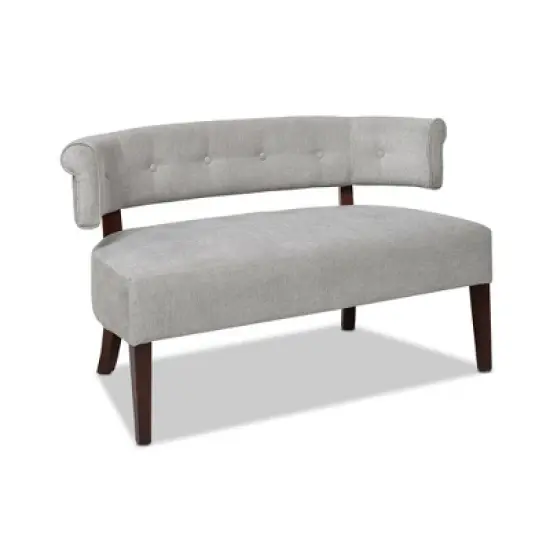 Jennifer Taylor Home Jared Roll Arm Tufted Bench Settee image {1}