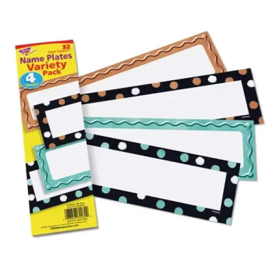 TREND I Heart Metal Dots & Embossed Desk Toppers Name Plates Variety Pack, 32 Per Pack, 6 Packs image {2}