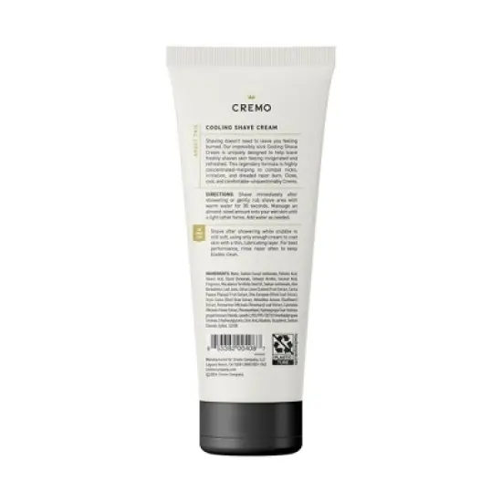 Cremo Cooling Shave Cream - 6 fl oz image {1}