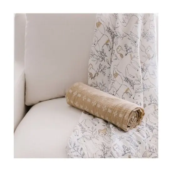 Crane Baby Muslin Swaddle Blanket - 2pk image {3}