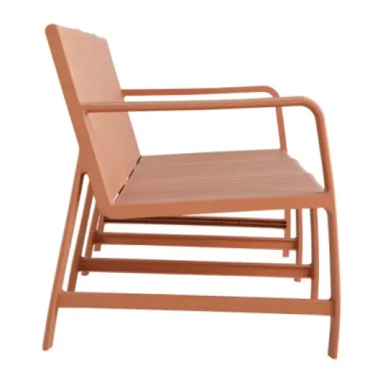 All-Weather Outdoor 3-Seat Patio Chat Sofa, Modern Compact Lounge Seating for Garden, Balcony, or Small Space-The Pop Home image {5}