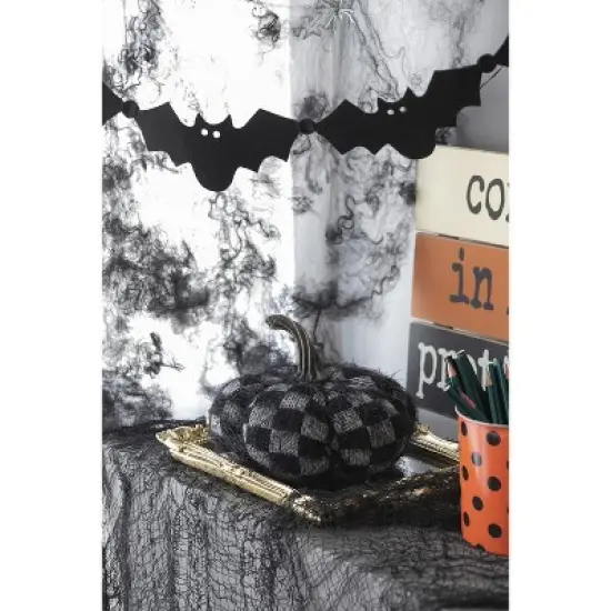 Fabric Plaid Pumpkin Decor, for Holiday Halloween Decoration image {15}