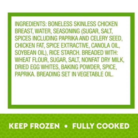 Just Bare Lightly Breaded Chicken Breast Strips - Frozen - 24oz image {4}