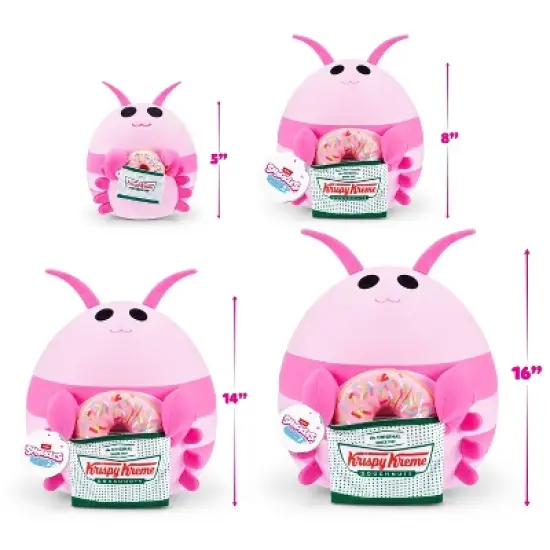 Snackles 14" Shrimp and Krispy Kreme Stuffed Animals image {2}