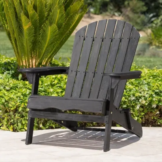 Okak Rustic Patio Folding Adirondack Chair Premium Acacia Accent Chair for Porch,Garden&Backyard,Outdoor Lounge Chair,300lbs Max image {10}