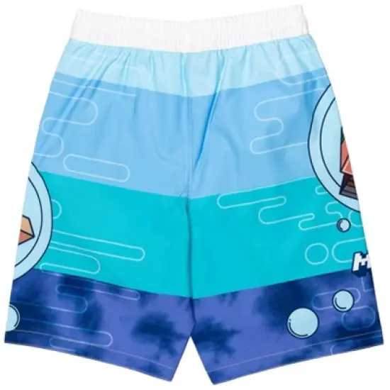 Minecraft Zombie Creeper Alex Steve Rash Guard and Swim Trunks Outfit Set Little Kid to Big Kid image {5}