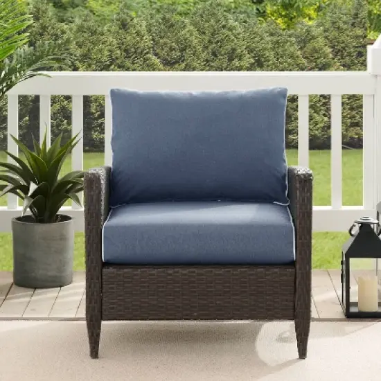 Kiawah Outdoor Wicker Arm Chair - Crosley image {5}
