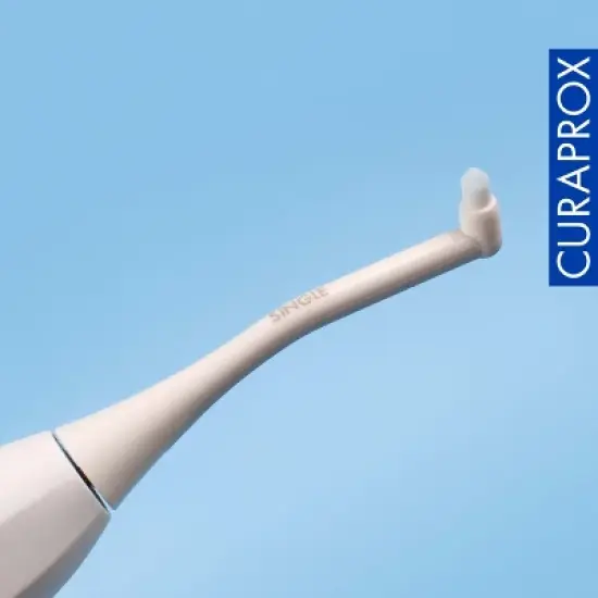 Curaprox Hydrosonic Single Duo Brush Heads, 2-Pack for Precision Cleaning Around Braces and Implants image {5}