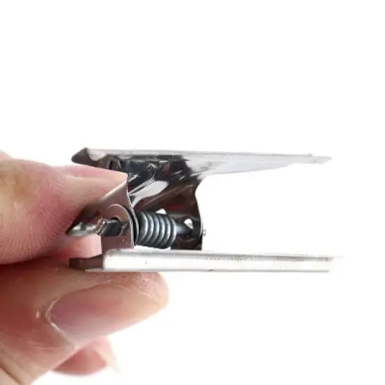 Unique Bargains 5 Pcs Office Document File Paper 1.6" Width Metal Binder Clips image {2}