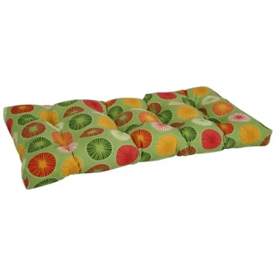 Blazing Needles, 42-inch by 19-inch Polyester Outdoor Tufted Loveseat Cushion image {5}