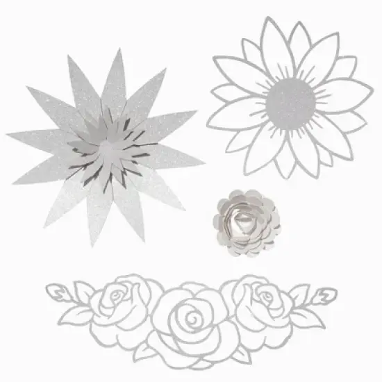 Bright Creations 24 Sheets White Glitter Cardstock Paper for Scrapbooking, Arts, DIY Sparkle Crafts, 280gsm, 8.5 x 11 In image {2}