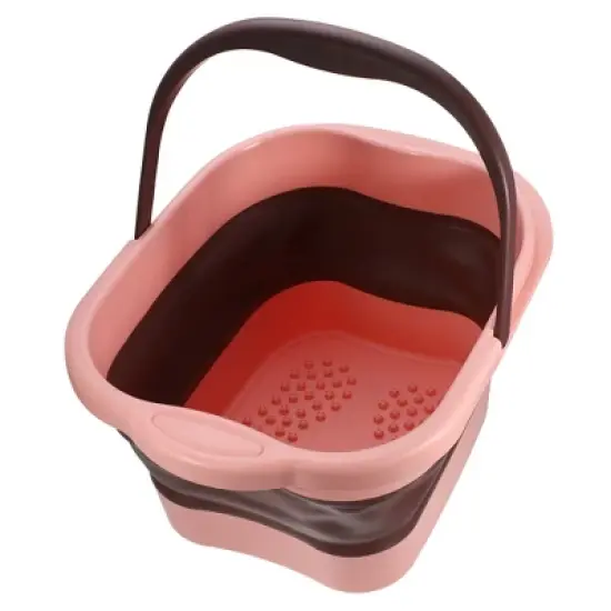 Unique Bargains Collapsible Foot Bath 15L/4 Gallons Pink image {6}