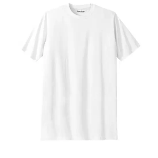KingSize Men's Big & Tall Shrink-Less&trade; Lightweight Crewneck T-Shirt image {14}