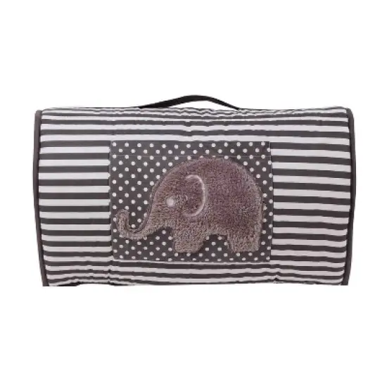 Bacati - Elephants Gray Toddler Toddler Nap Mat image {1}