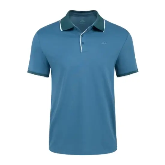 Mio Marino Men's Classic-Fit Cotton-Blend Pique Polo Shirt with Contrast Collar image {13}