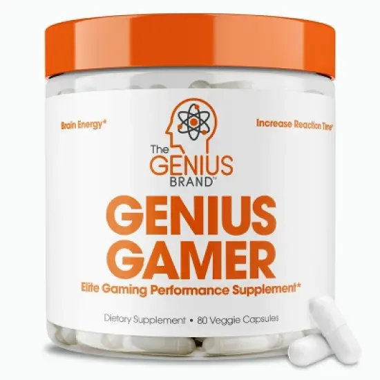 Genius Gamer &ndash; Brain Supplement for Gamers to Improve Focus, Clarity, Reaction Time & Blue Light Support &ndash; 80 Pills with Lutemax image {7}