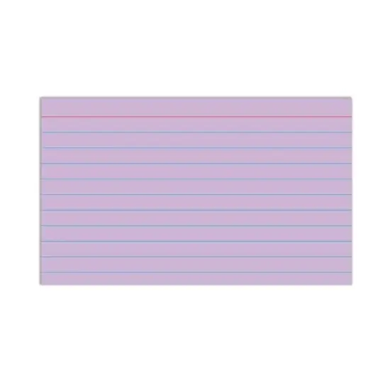 C-Line&reg; Index Cards, 3" x 5", Assorted Colors, Ruled, 100 Per Pack, 10 Packs image {8}