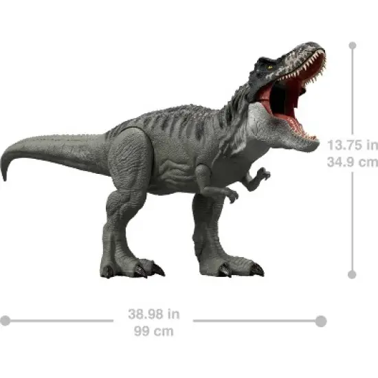 Jurassic World Rebirth Super Colossal Tyrannosaurus Rex Action Figure, T-Rex Dinosaur Movie Toy image {5}