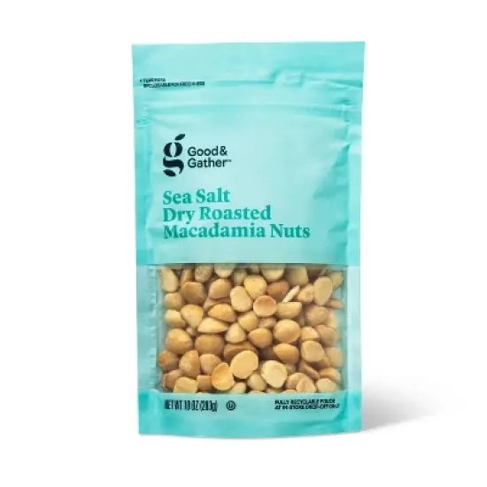 Sea Salt Roasted Macadamia Nuts - 10oz - Good & Gather&trade; image {4}