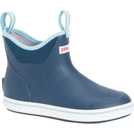 Women's Xtratuf 6 in Ankle Deck Boot, XWAB201, Blue image {7}