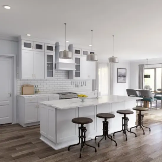 HOMLUX Easy-DIY Shaker White Ready to Assemble Wall Blind  Kitchen Cabinet image {2}