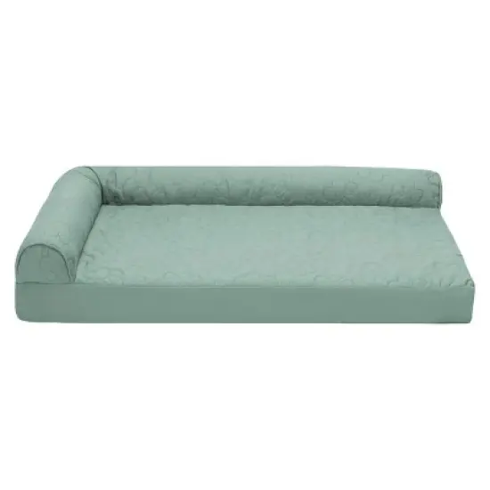 FurHaven Paw-Quilted Orthopedic Deluxe L-Chaise Dog Bed image {1}