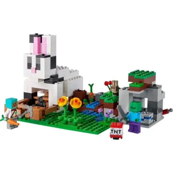 LEGO Minecraft The Rabbit Ranch House with Animals Set 21181 image {1}