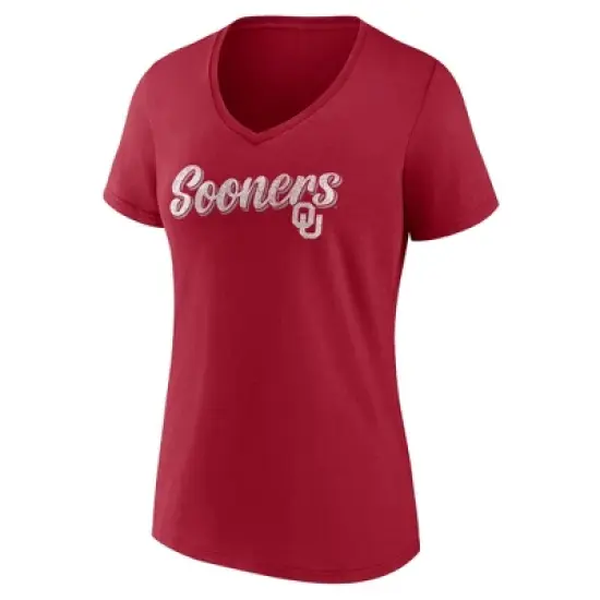 NCAA Oklahoma Sooners Women's V-Neck T-Shirt image {3}
