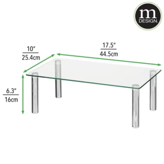 mDesign Large Flat Platform Riser Shelf for Laptop Computer or TV image {1}