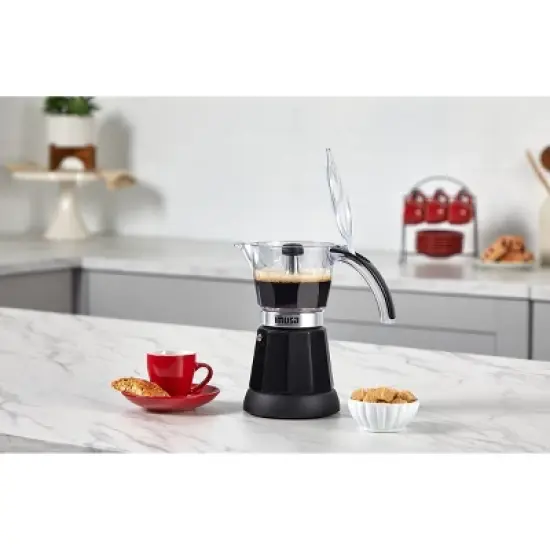 IMUSA Aluminum Espresso Maker Black: Electric Coffee Machine, 1.5L Capacity, Hand Wash, 480W, Ground & Whole Beans image {7}