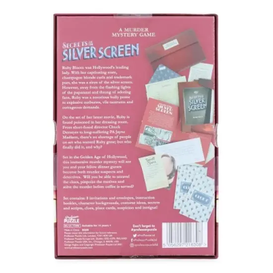 Professor Puzzle USA, Inc. Silver Screen Murder Mystery | The immersive Murder Mystery Game image {1}