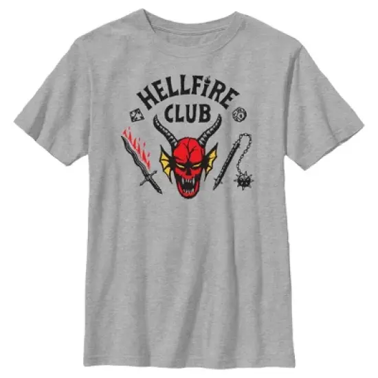 Boy's Stranger Things Welcome to the Hellfire Club T-Shirt image {4}