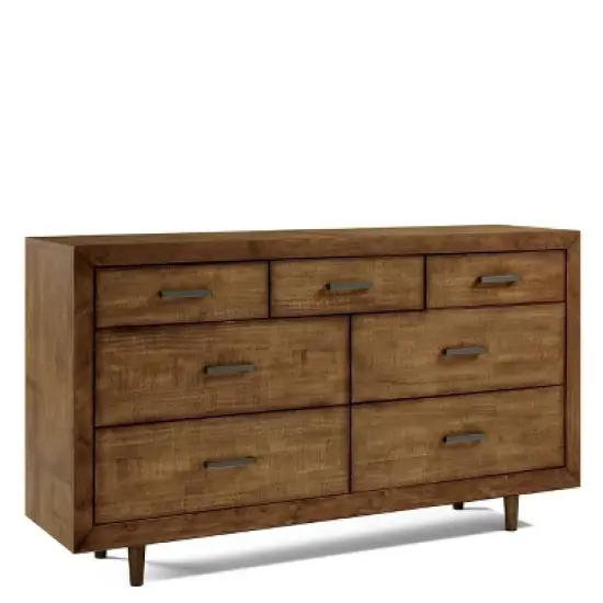 Aurora Mid Century Seven Drawer Wood Dresser - Abbyson Living image {5}