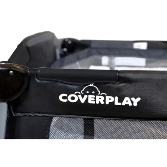 Coverplay Play Yard With Changing Table/Bassinet - Black image {4}