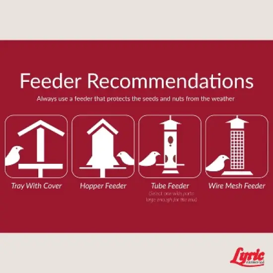 Lyric 20lb Fruit and Nut High Energy Mix Wild Bird Food: Attracts Cardinals, Woodpeckers & More image {4}