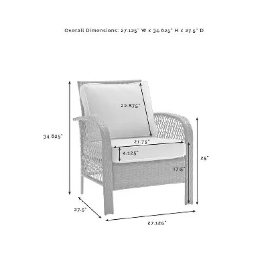 Tribeca 8pc Outdoor Wicker Conversation Set - Sand/Brown - Crosley image {13}