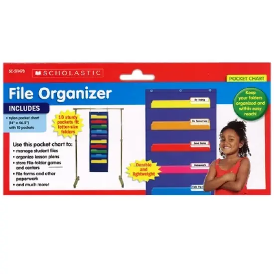Scholastic Teaching Solutions File Organizer Pocket Chart image {1}