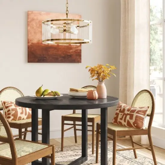 Glam Glass Ceiling Chandelier Brass - Threshold&trade; image {1}